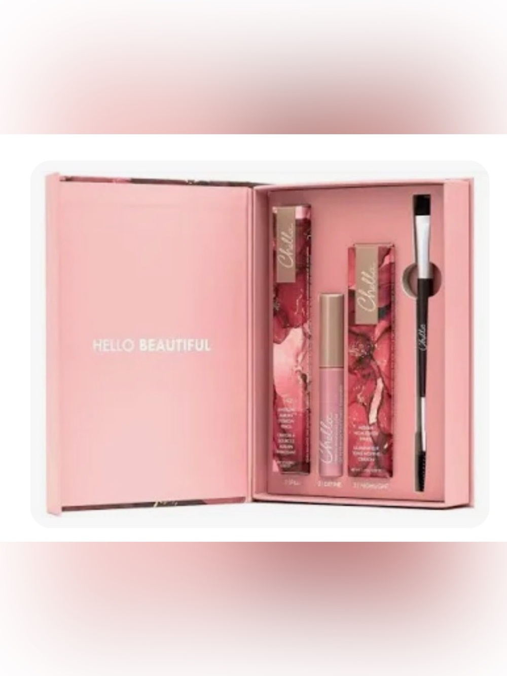 CHELLA HOW TO BROW CUSTOM EYEBROW PENCIL KIT (MED BROWN)